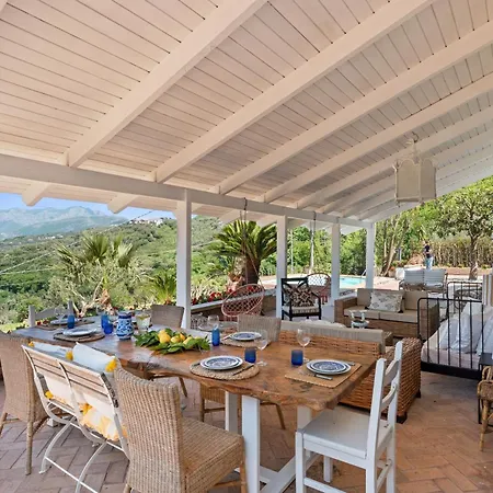 Villa Giu Giu Vista Mare Con Piscina A Sorrente